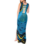 Personalized North Queensland Cowboys Tank Maxi Dress Aboriginal Dot Art - Dreamtime Rugby Mascot