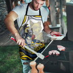 Personalized Melbourne Storm Apron Aboriginal Dot Art - Dreamtime Rugby Mascot