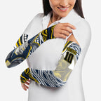 Personalized Melbourne Storm Arm Sleeves Aboriginal Dot Art - Dreamtime Rugby Mascot