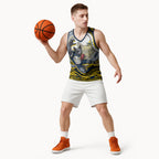 Personalized Melbourne Storm Basketball Jersey Aboriginal Dot Art - Dreamtime Rugby Mascot