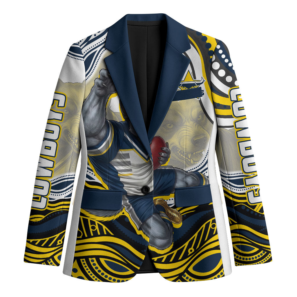 Personalized Melbourne Storm Blazer Aboriginal Dot Art - Dreamtime Rugby Mascot