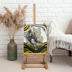 Personalized Melbourne Storm Canvas Wall Art Aboriginal Dot Art - Dreamtime Rugby Mascot