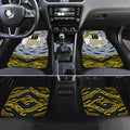 Personalized Melbourne Storm Car Mats Aboriginal Dot Art - Dreamtime Rugby Mascot