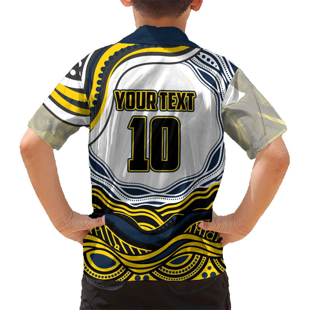 Personalized Melbourne Storm Family Matching Puletasi and Hawaiian Shirt Aboriginal Dot Art - Dreamtime Rugby Mascot
