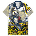 Personalized Melbourne Storm Hawaiian Shirt Aboriginal Dot Art - Dreamtime Rugby Mascot