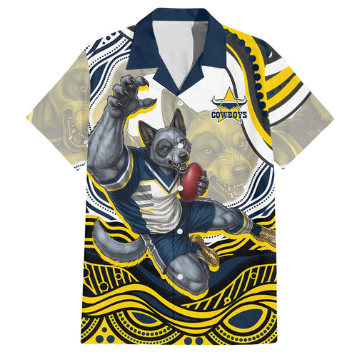 Personalized Melbourne Storm Hawaiian Shirt Aboriginal Dot Art - Dreamtime Rugby Mascot