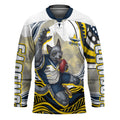 Personalized Melbourne Storm Hockey Jersey Aboriginal Dot Art - Dreamtime Rugby Mascot