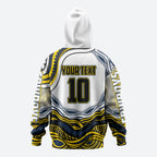 Personalized Melbourne Storm Hoodie Aboriginal Dot Art - Dreamtime Rugby Mascot