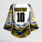 Personalized Melbourne Storm Kimono Sleeve Blouse Aboriginal Dot Art - Dreamtime Rugby Mascot