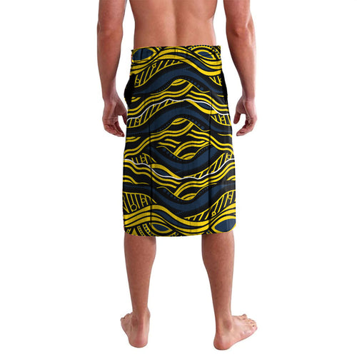 Personalized Melbourne Storm Lavalava Aboriginal Dot Art - Dreamtime Rugby Mascot