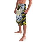 Personalized Melbourne Storm Lavalava Aboriginal Dot Art - Dreamtime Rugby Mascot