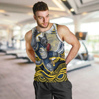 Personalized Melbourne Storm Men Tank Top Aboriginal Dot Art - Dreamtime Rugby Mascot