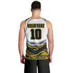 Personalized Melbourne Storm Men Tank Top Aboriginal Dot Art - Dreamtime Rugby Mascot