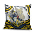 Personalized Melbourne Storm Pillow Cover Aboriginal Dot Art - Dreamtime Rugby Mascot