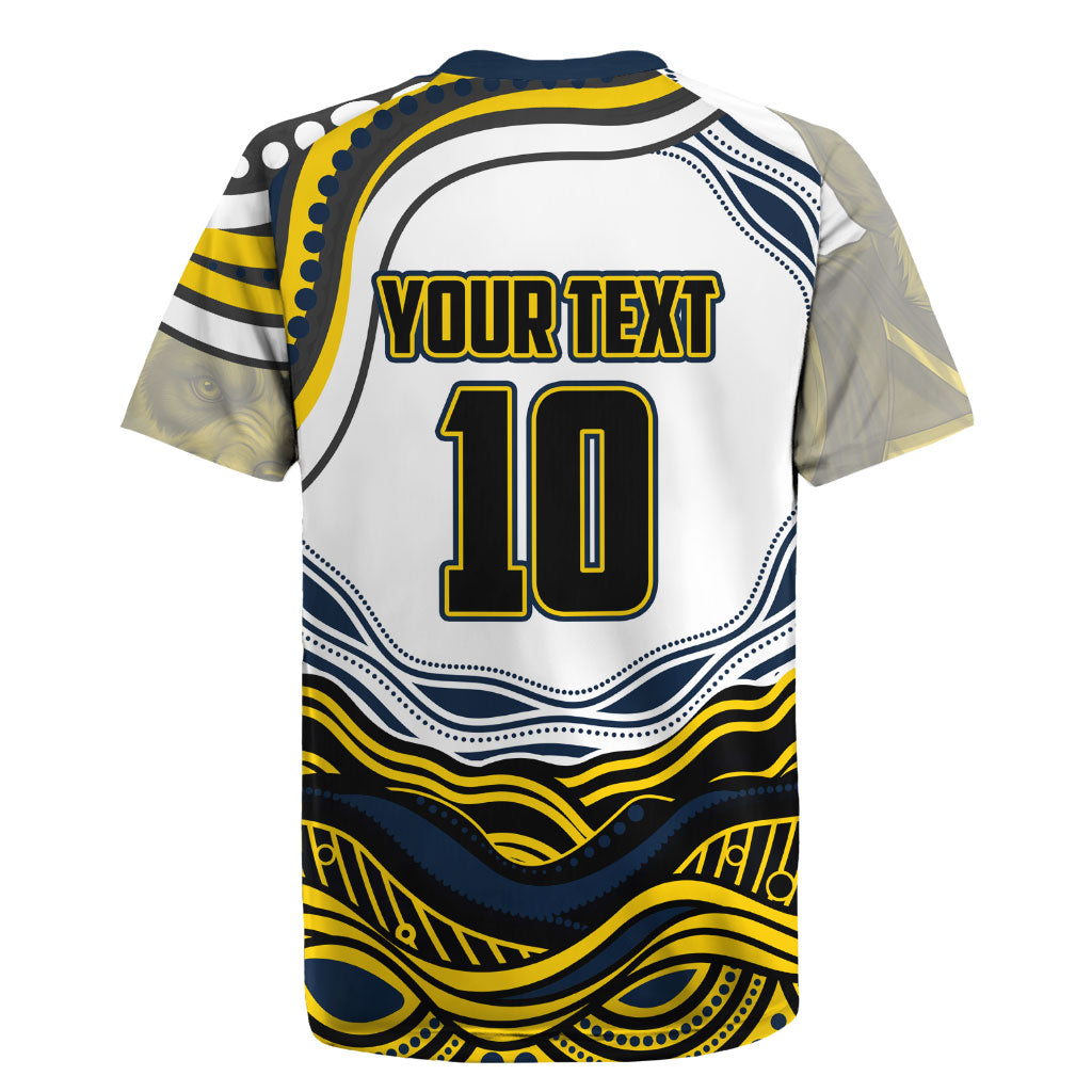 Personalized Melbourne Storm Rugby Jersey Aboriginal Dot Art - Dreamtime Rugby Mascot