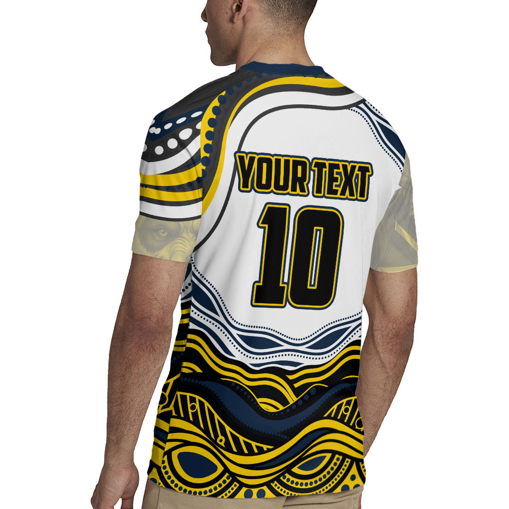 Personalized Melbourne Storm Rugby Jersey Aboriginal Dot Art - Dreamtime Rugby Mascot
