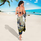 Personalized Melbourne Storm Sarong Aboriginal Dot Art - Dreamtime Rugby Mascot