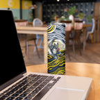Personalized Melbourne Storm Skinny Tumbler Aboriginal Dot Art - Dreamtime Rugby Mascot