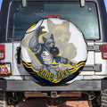 Personalized Melbourne Storm Spare Tire Cover Aboriginal Dot Art - Dreamtime Rugby Mascot