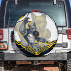 Personalized Melbourne Storm Spare Tire Cover Aboriginal Dot Art - Dreamtime Rugby Mascot