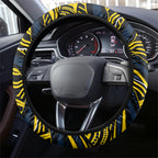 Melbourne Storm Steering Wheel Cover Aboriginal Dot Art - Dreamtime Rugby Mascot