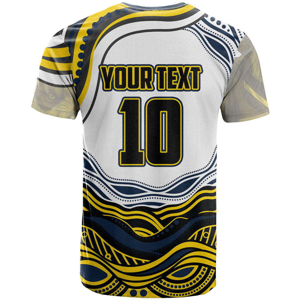 Personalized Melbourne Storm T Shirt Aboriginal Dot Art - Dreamtime Rugby Mascot