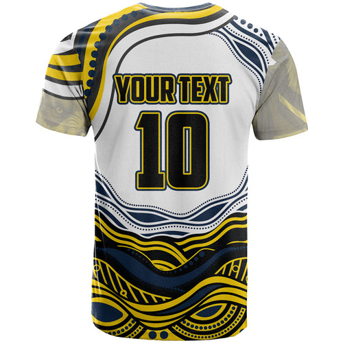 Personalized Melbourne Storm T Shirt Aboriginal Dot Art - Dreamtime Rugby Mascot