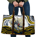 Personalized Melbourne Storm Travel Bag Aboriginal Dot Art - Dreamtime Rugby Mascot