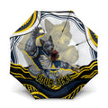 Personalized Melbourne Storm Umbrella Aboriginal Dot Art - Dreamtime Rugby Mascot