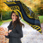Personalized Melbourne Storm Umbrella Aboriginal Dot Art - Dreamtime Rugby Mascot