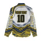 Personalized Melbourne Storm Women Casual Shirt Aboriginal Dot Art - Dreamtime Rugby Mascot