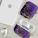 Personalized Gold Coast Titans AirPods Case Aboriginal Dot Art - Dreamtime Rugby Mascot
