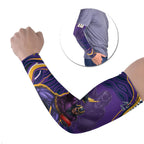 Personalized Gold Coast Titans Arm Sleeves Aboriginal Dot Art - Dreamtime Rugby Mascot