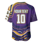 Personalized Gold Coast Titans Baseball Jersey Aboriginal Dot Art - Dreamtime Rugby Mascot