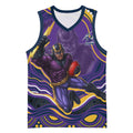 Personalized Gold Coast Titans Basketball Jersey Aboriginal Dot Art - Dreamtime Rugby Mascot