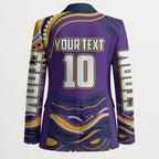 Personalized Gold Coast Titans Blazer Aboriginal Dot Art - Dreamtime Rugby Mascot