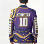 Personalized Gold Coast Titans Blazer Aboriginal Dot Art - Dreamtime Rugby Mascot