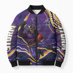 Personalized Gold Coast Titans Bomber Puffer Jacket Aboriginal Dot Art - Dreamtime Rugby Mascot