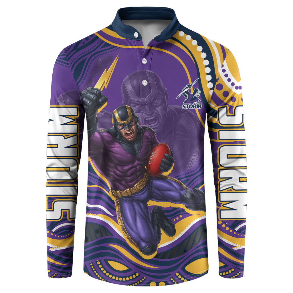 Personalized Gold Coast Titans Button Sweatshirt Aboriginal Dot Art - Dreamtime Rugby Mascot