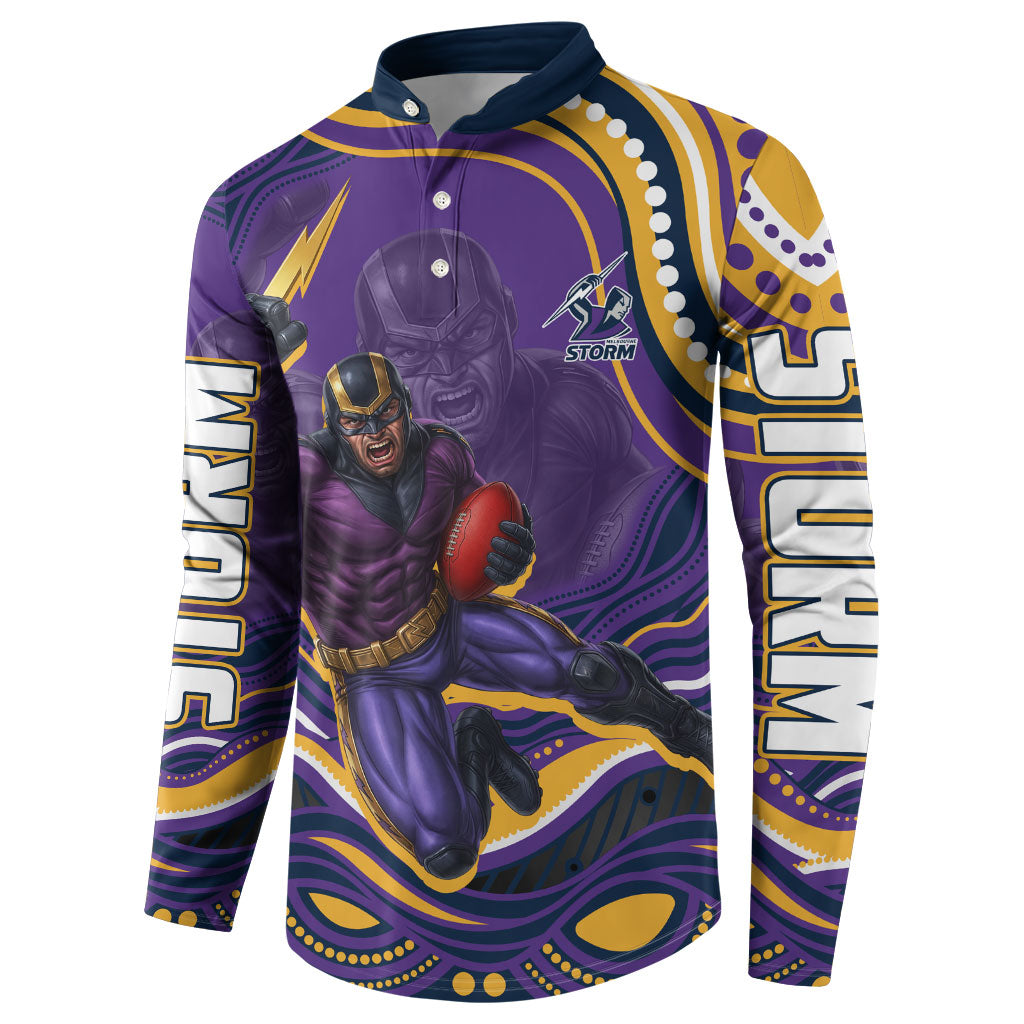 Personalized Gold Coast Titans Button Sweatshirt Aboriginal Dot Art - Dreamtime Rugby Mascot
