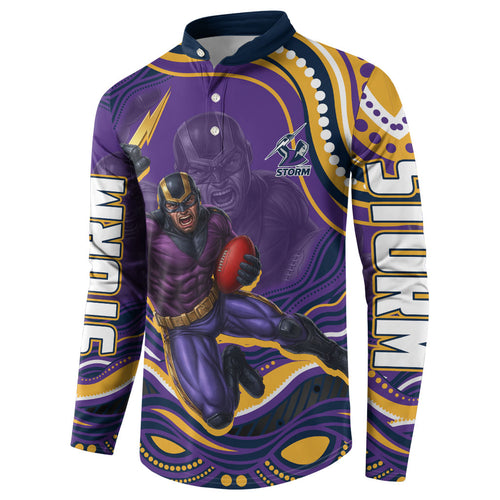 Personalized Gold Coast Titans Button Sweatshirt Aboriginal Dot Art - Dreamtime Rugby Mascot