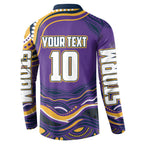 Personalized Gold Coast Titans Button Sweatshirt Aboriginal Dot Art - Dreamtime Rugby Mascot