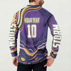 Personalized Gold Coast Titans Button Sweatshirt Aboriginal Dot Art - Dreamtime Rugby Mascot