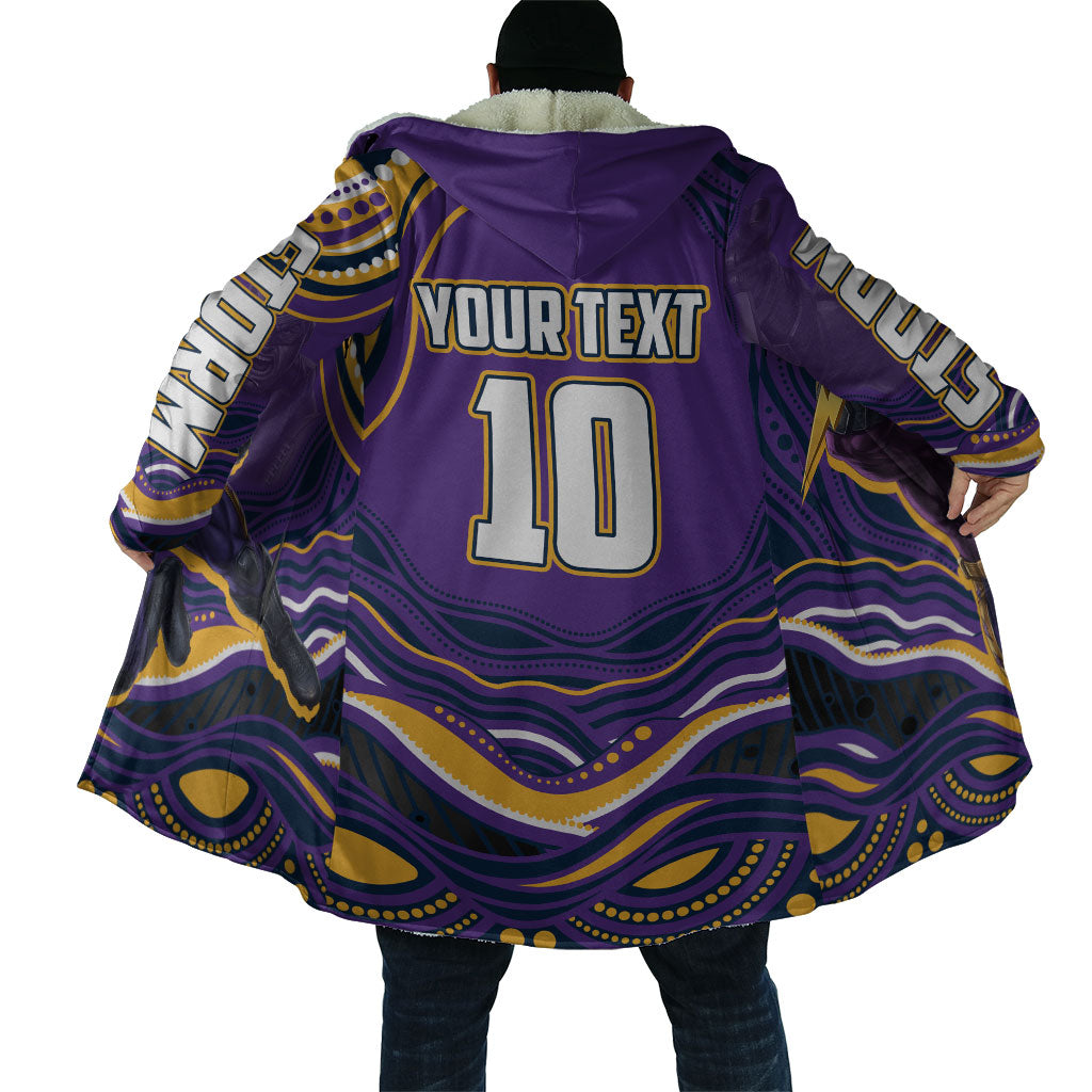Personalized Gold Coast Titans Cloak Aboriginal Dot Art - Dreamtime Rugby Mascot