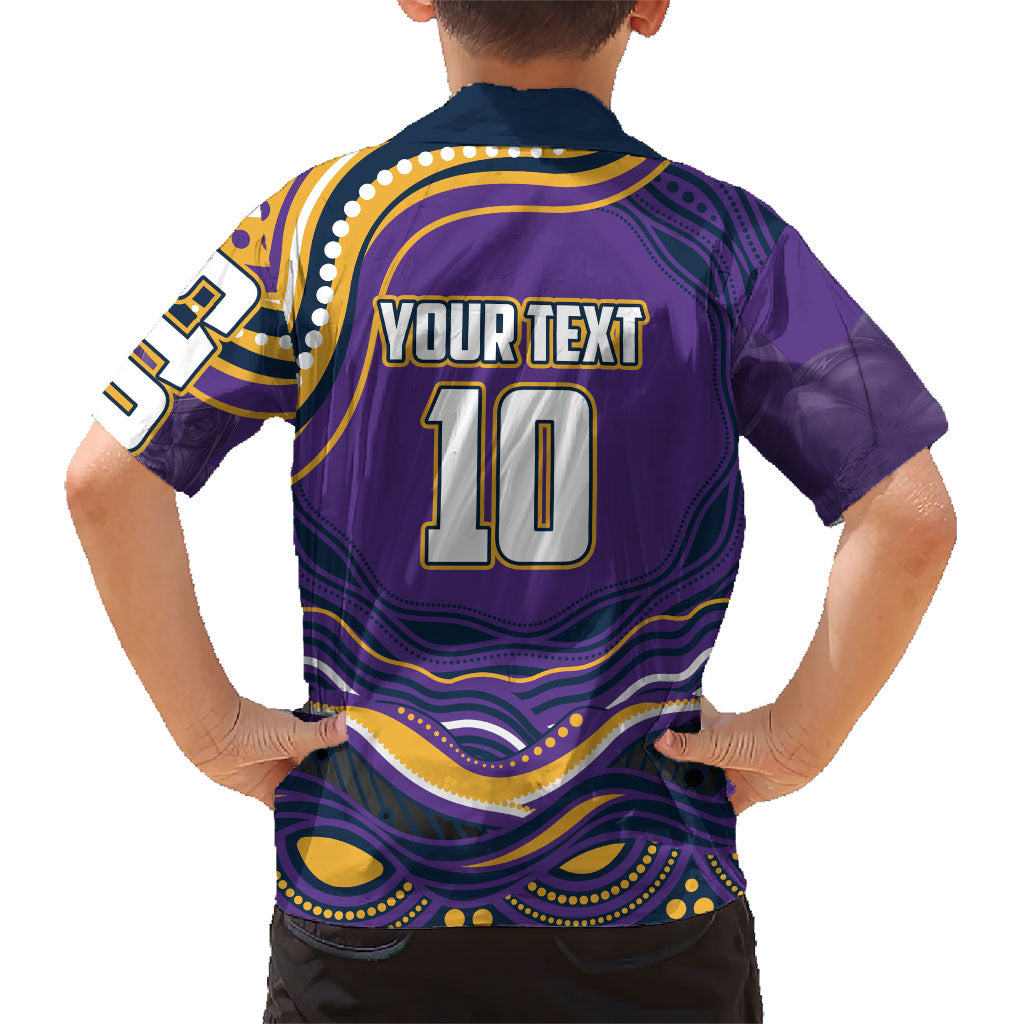 Personalized Gold Coast Titans Family Matching Puletasi and Hawaiian Shirt Aboriginal Dot Art - Dreamtime Rugby Mascot
