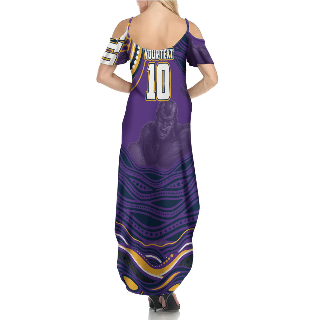 Personalized Gold Coast Titans Family Matching Summer Maxi Dress and Hawaiian Shirt Aboriginal Dot Art - Dreamtime Rugby Mascot