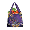 Personalized Gold Coast Titans Grocery Bag Aboriginal Dot Art - Dreamtime Rugby Mascot