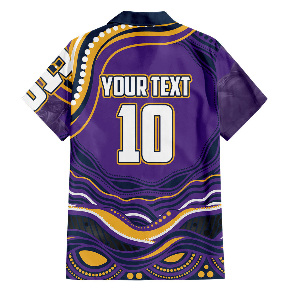 Personalized Gold Coast Titans Hawaiian Shirt Aboriginal Dot Art - Dreamtime Rugby Mascot