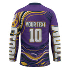 Personalized Gold Coast Titans Hockey Jersey Aboriginal Dot Art - Dreamtime Rugby Mascot