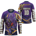 Personalized Gold Coast Titans Hockey Jersey Aboriginal Dot Art - Dreamtime Rugby Mascot